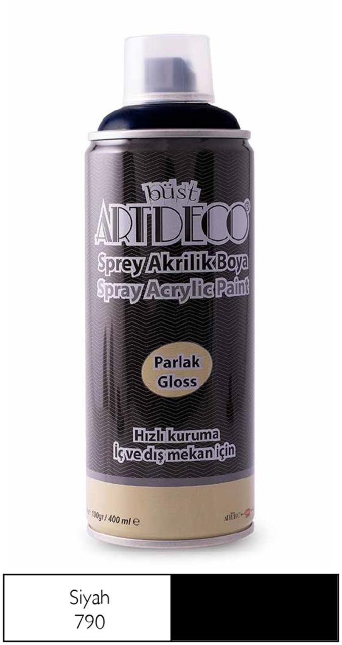 ARTDECO SPREY BOYA 400 ML SİYAH Y-400-790