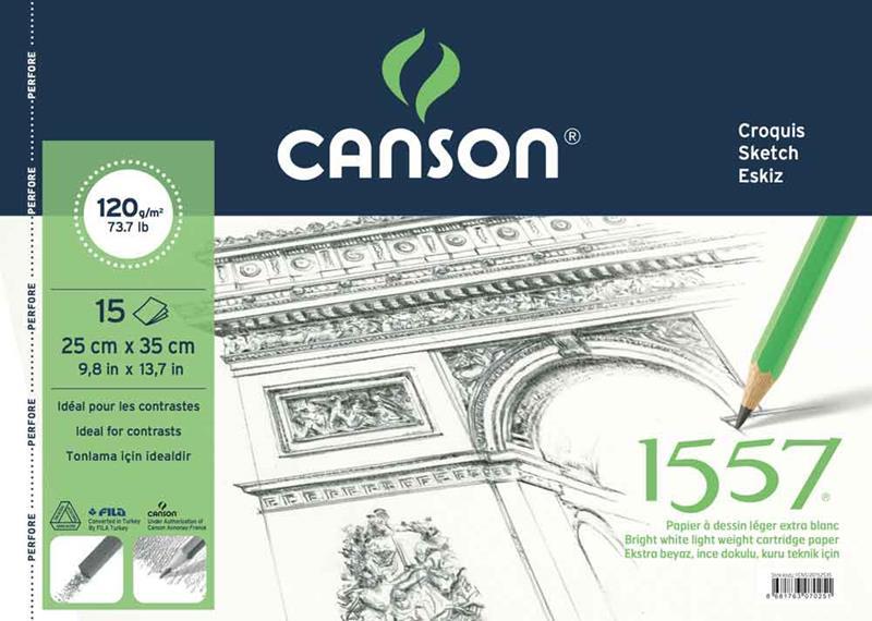 CANSON ÇİZİM BLOK 1557 25X35 120 GR 15YP 120152535