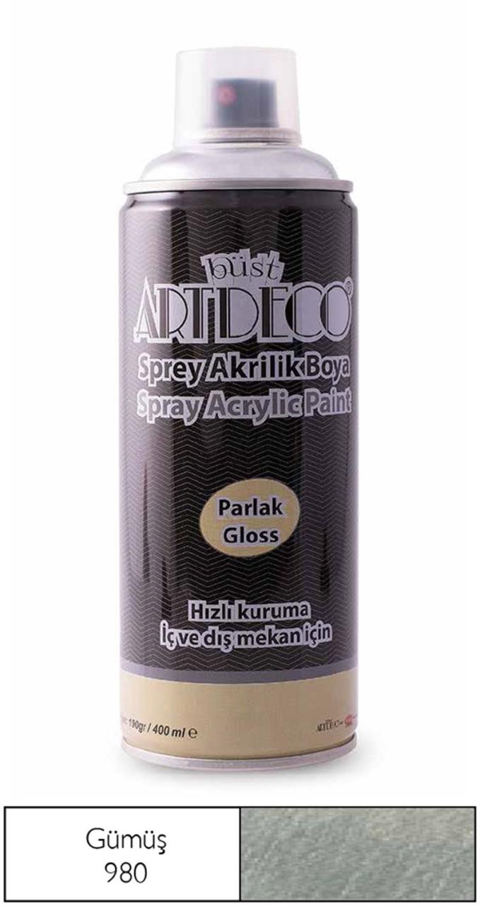 ARTDECO SPREY BOYA 400 ML GÜMÜŞ Y-400-980
