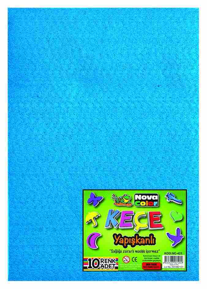 NOVA COLOR KEÇE YAPIŞKANLI 10 LU SET NC-421