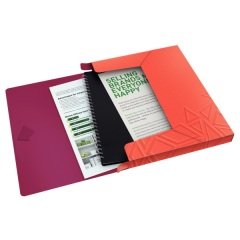 LEITZ LASTİKLİ DOSYA URBAN CHIC KALIN L-3999 KIRMI