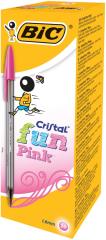 BIC TÜKENMEZ CRISTAL LARGE FUN PEMBE 20Lİ 929056