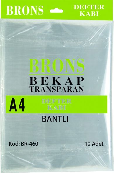 BRONS DEFTER KABI A4 ŞEFFAF 10LU BANTLI BR-460
