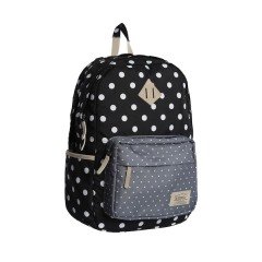 KAUKKO ÇANTA SIRT DOTS SİYAH K1028