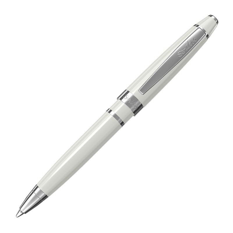 SCRIKSS TÜKENMEZ MİNİ PEN İNCİ BEYAZI ŞEFFAF AMB.