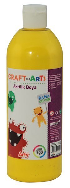 CRAFT&ARTS AKRİLİK BOYA 500ml SARI U1560-SA