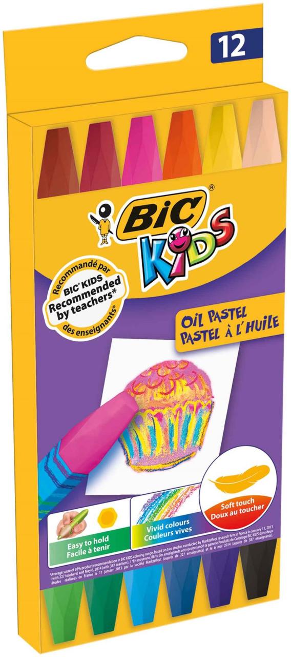 BIC PASTEL BOYA YAĞLI 12 KUTU 926446