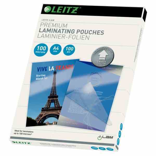LEITZ LAMİNASYON FİLMİ A4 100MIC 100 LÜ L-7480