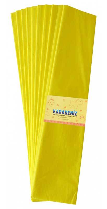 LİNO LÜX KREPON KAĞIDI SARI 10LU 50X200 PA-014-SR
