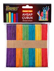 BRONS ÇUBUK AHŞAP RENKLİ GENİŞ 50 Lİ BR-903