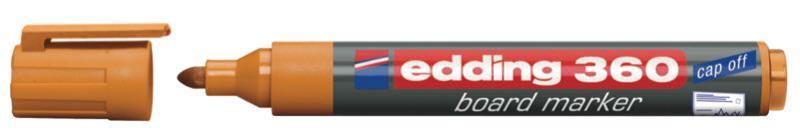 EDDING BEYAZ TAHTA KALEMİ CAP OFF E-360 TURUNCU