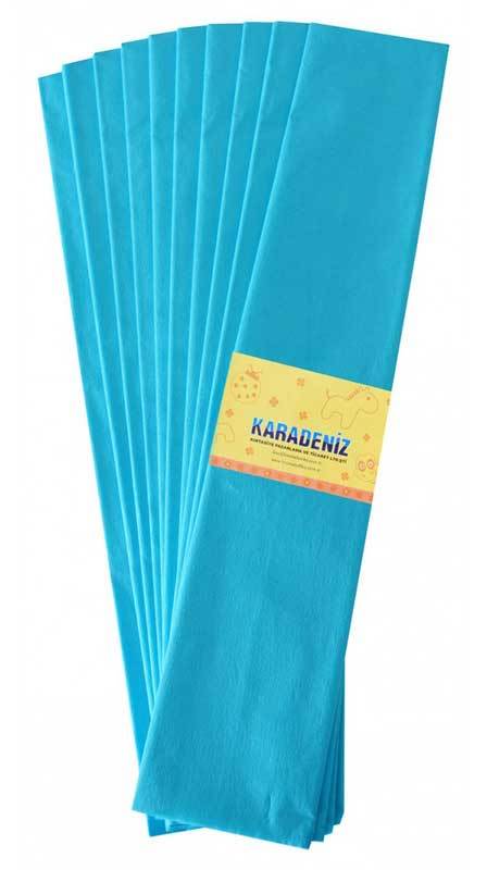 LİNO LÜX KREPON KAĞIDI MAVİ 10LU 50X200 PA-014-MV