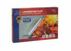 KRAF LAMİNASYON FİLMİ PARLAK A4 150MIC 100LÜ 2129