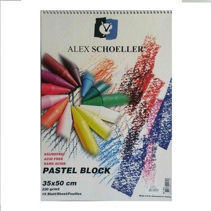 ALEX RESİM BLOK 35x50 220GR PASTEL 15 Lİ ALX-851