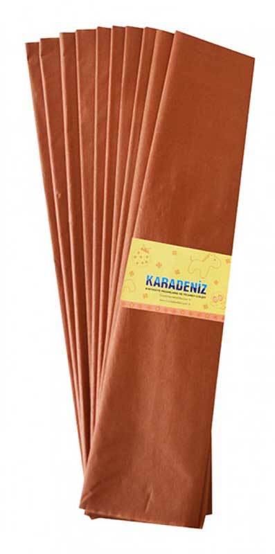 LİNO LÜX KREPON KAĞIDI KAHVE 10L 50X200 PA-014-KHV