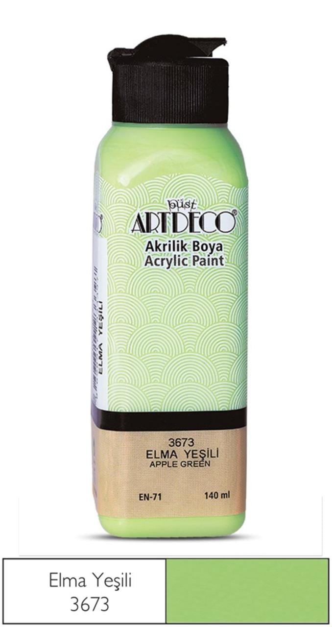 ARTDECO AKRİLİK BOYA 140ML ELMA YEŞİLİ Y-070R-3673