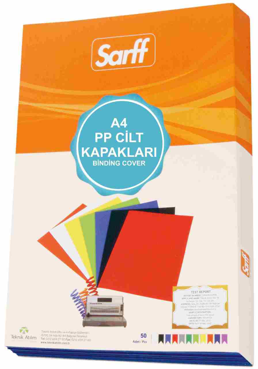 SARFF CİLT K.A4 450M PVC SİYAH 50 Lİ 15201109