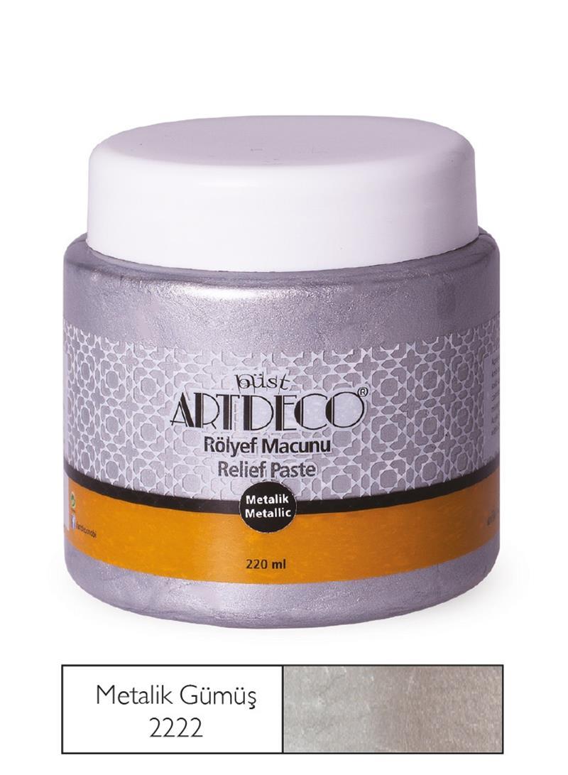 ARTDECO ROLYEF MACUNU GÜMÜŞ METALİK Y-054N 2222