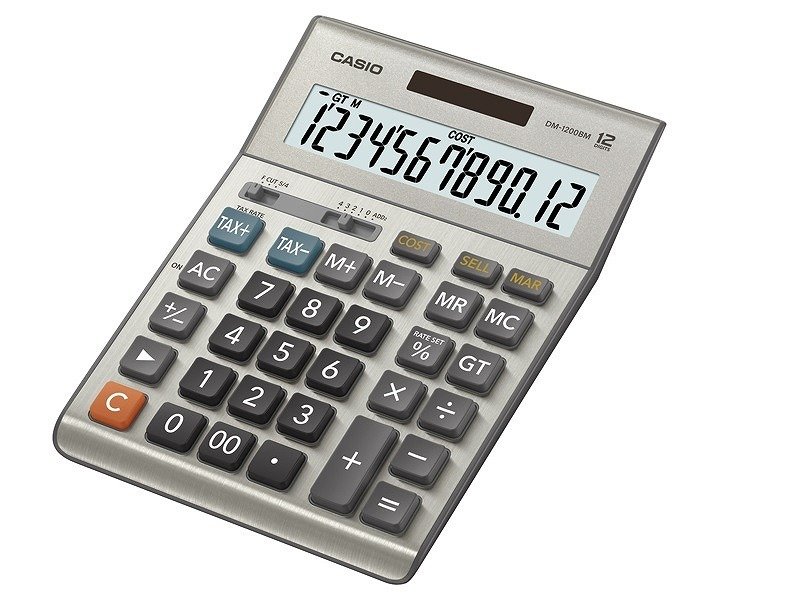 CASIO HESAP MAKİNESİ MASAÜSTÜ DM-1200BM 12 HANE
