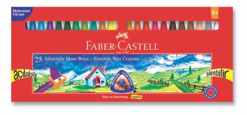 FABER PASTEL WAX CRAYON SİLİNEBİLİR 25Lİ 122725