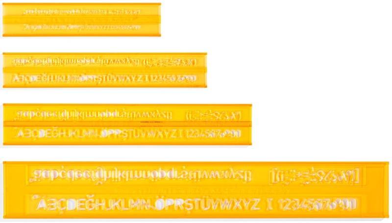 HATAS YAZI SETİ TEKNİK RESİM 3-5-7-10 MM. 02250