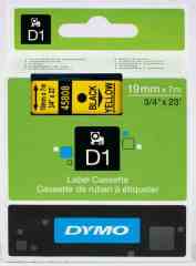 DYMO ŞERİT D1 19MMx7MT SARI/SİYAH 720880 45808