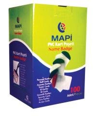 MAPİ KART P.PVC DİK ŞERİTLİ BEYAZ 100LÜ 910 10 10
