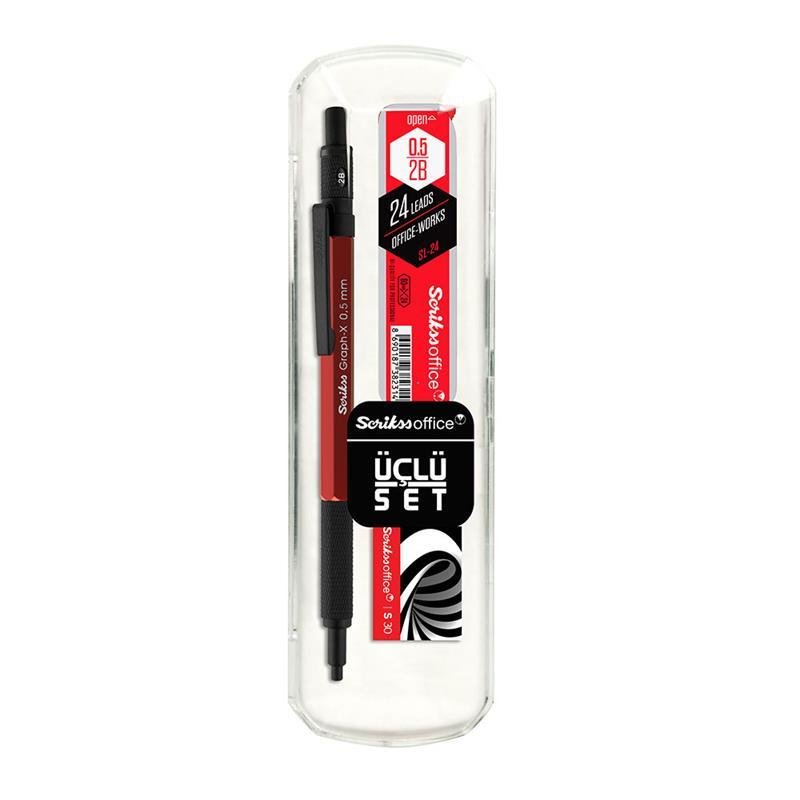 SCRIKSS VERSATİL GRAPH-X 0,5 KIRMIZ 3 LÜ SET