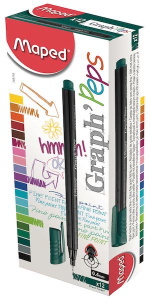 MAPED FINELINER KALEM PETROL YEŞİLİ 749119