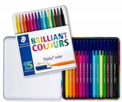 STAEDTLER KEÇELİ KALEM TRIPLUS 15Lİ METAL 323 M15