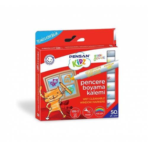 PENSAN MARKÖR PENCERE KİDZ 8 RENK 99925
