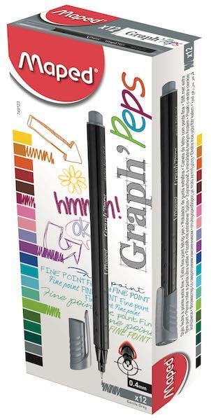 MAPED FINELINER KALEM GÜMÜŞ GRİSİ 749123