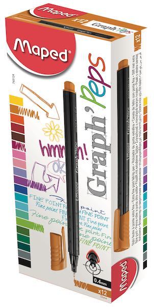 MAPED FINELINER KALEM KESE KAĞIDI 749124