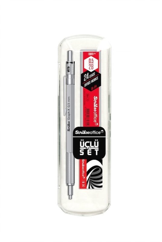 SCRIKSS VERSATİL GRAPH-X 0,5 KURŞUNİ GRİ 3 LÜ SET