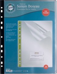 SERVE PREZENTASYON DOS. KL İÇİ 10LU SİYAH SV-6110