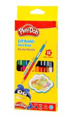 PLAY-DOH KURUBOYA 24 RENK BİCOLOR 12 Lİ PLAY-KU011