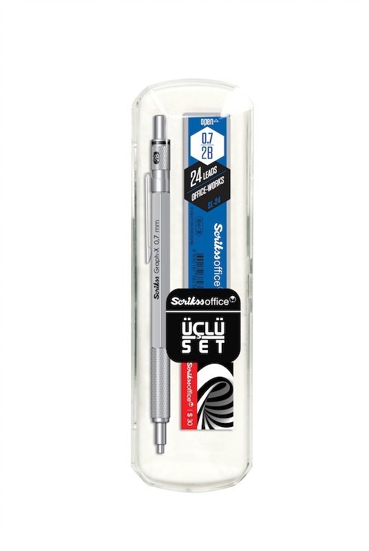 SCRIKSS VERSATİL GRAPH-X 0,7 KURŞUNİ GRİ 3 LÜ SET