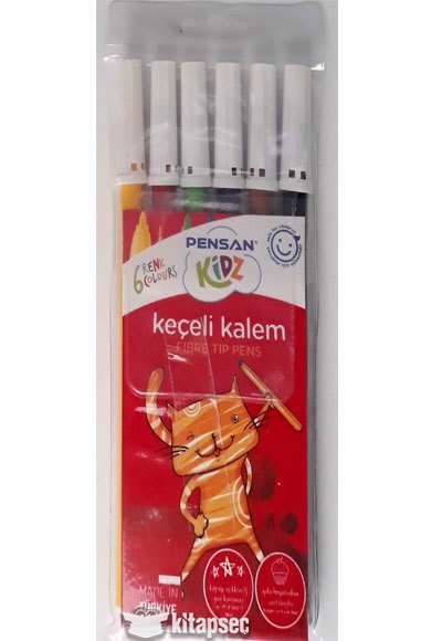 PENSAN KEÇELİ KALEM   6 LI KIDZ 34000