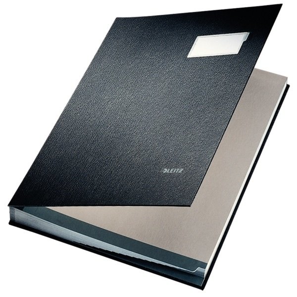 LEITZ İMZA DOSYASI PLASTİK 20SY L-5700 SİYAH
