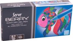SERVE JEL KALEM BERRY 07 MAVİ SV-BRGEL07-MAVİ