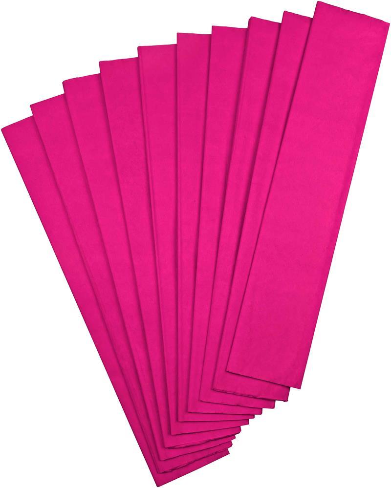 NOVA COLOR KREPON KAĞIDI 10 LU PEMBE NC-656
