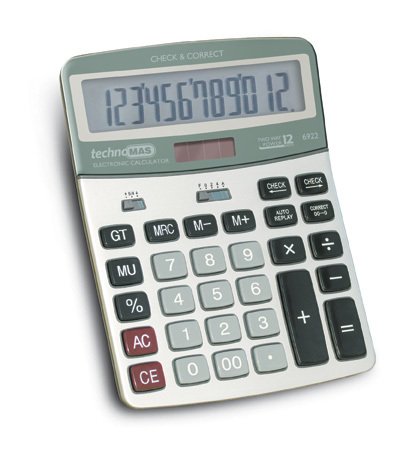 MAS HESAP MAKİNASI 12 HANE DÜZELTMELİ METAL 6922