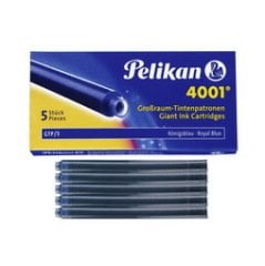 PELİKAN DOLMAKALEM KARTUŞU 4001 DEV ROY.MAVİ 5 Lİ