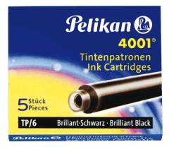 PELİKAN DOLMAKALEM KARTUŞU 4001 DEV ROY.SİYAH 5 Lİ