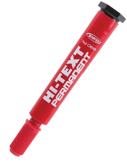 HI-TEXT PERMANENT M. KESİK UÇLU KIRMIZI 830PC