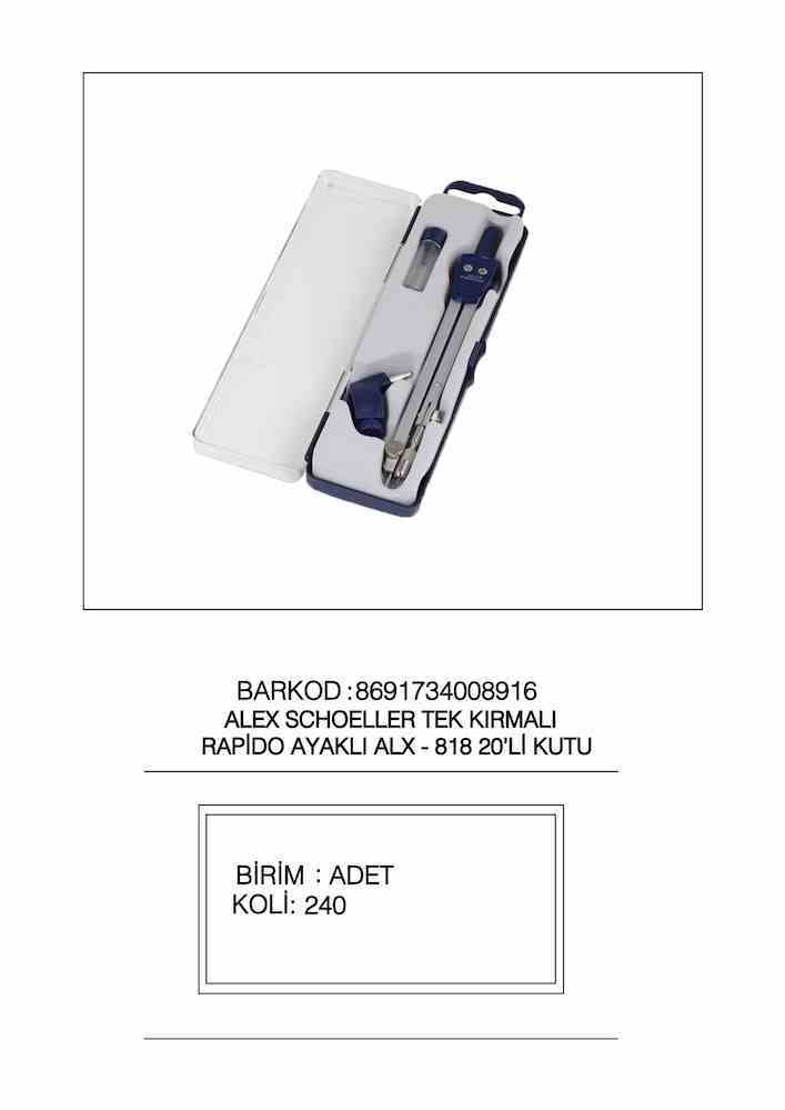 ALEX PERGEL TEK KIRMA RAPİDO ALX-818