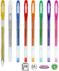 UNİ JEL KALEM SIGNO SPARKLING UM-120SP/8C 1.0 8Lİ