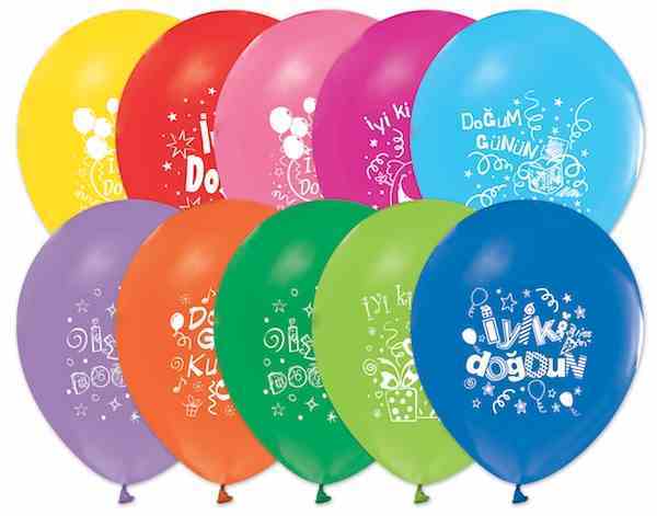 BUKET BALON İYİ Kİ DOĞDUN PASTEL 100 LÜ 531-2
