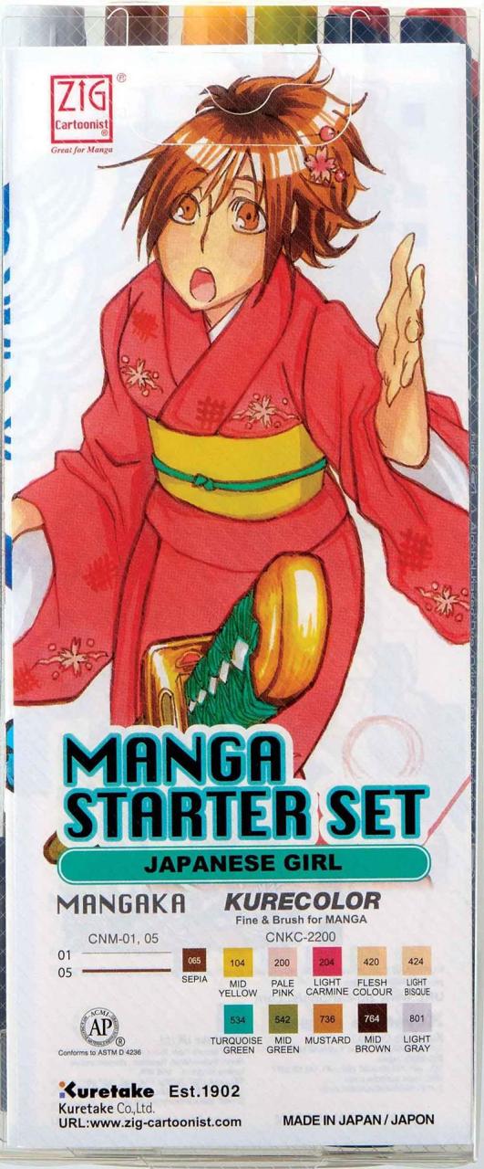 ZIG MANGAKA BAŞLANGIÇ SETİ JAPANESE GIRL CNSK-1