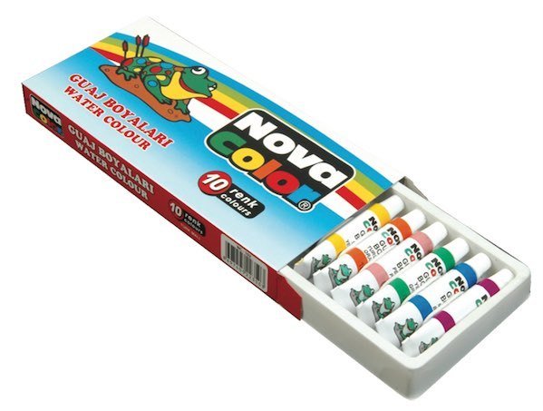 NOVA COLOR GUAJ BOYA TÜP 10 LU NC-102